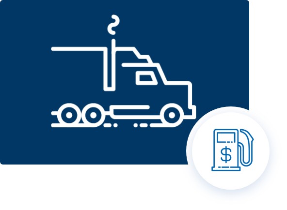 Greater fuel economy retention Truck and gas pump