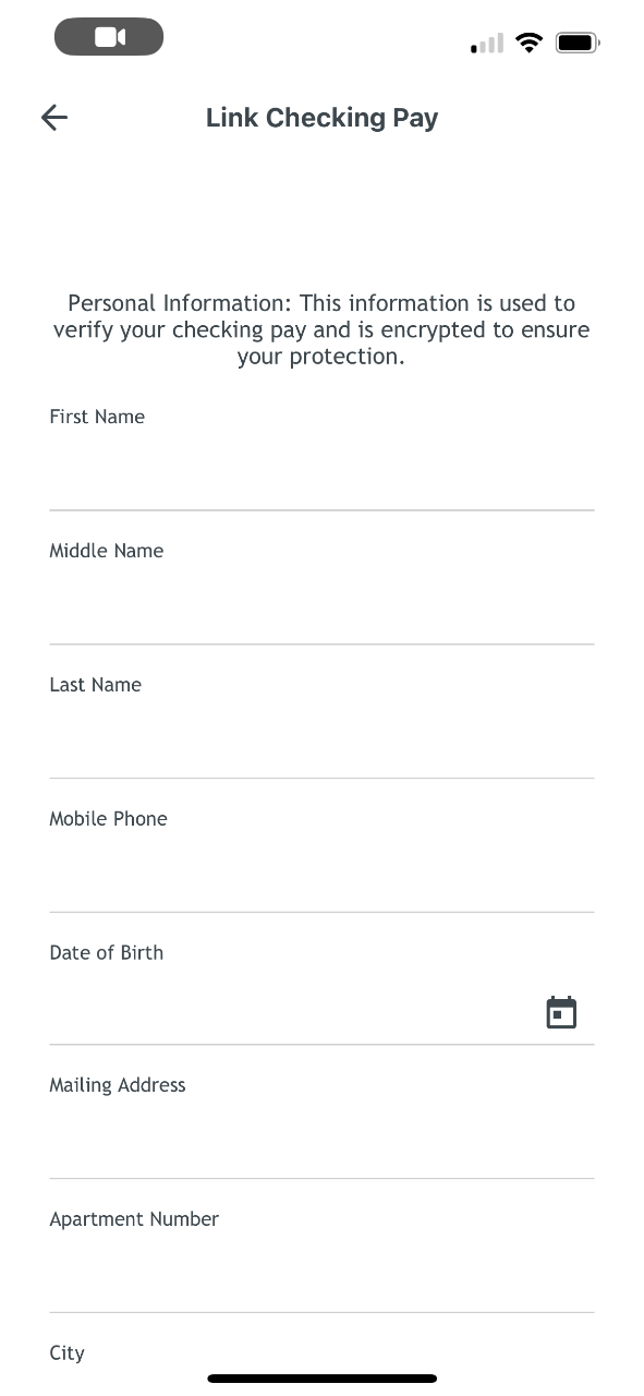 Link checking pay app screen