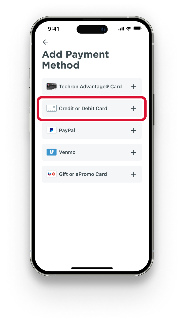 Step 2.1/ Continue to select type of  payment