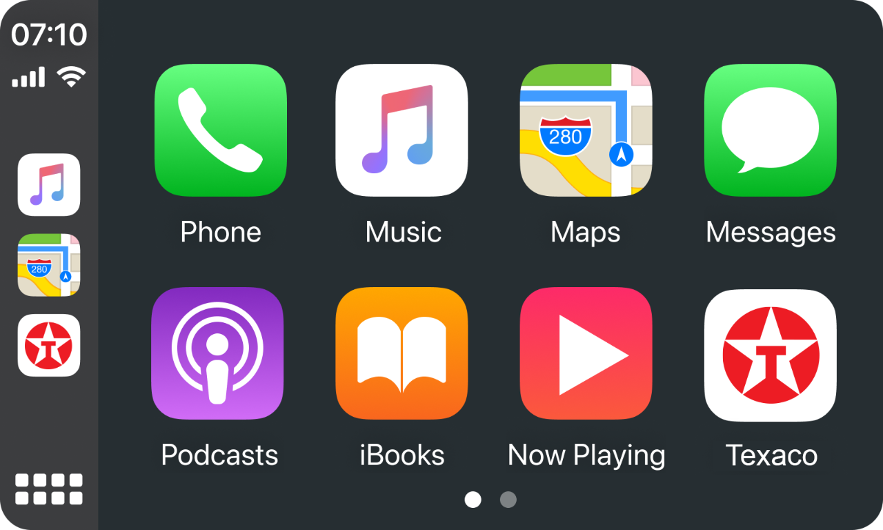 Texaco App screen