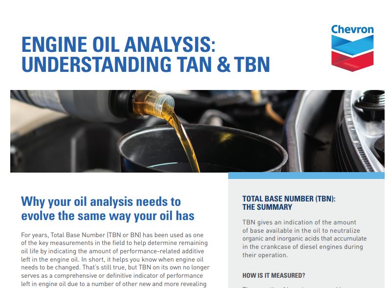 Engine oil analysis