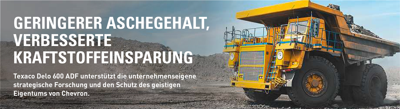 Texaco Delo 600 ADF - Schutz des Abgasnachbehandlungssystems