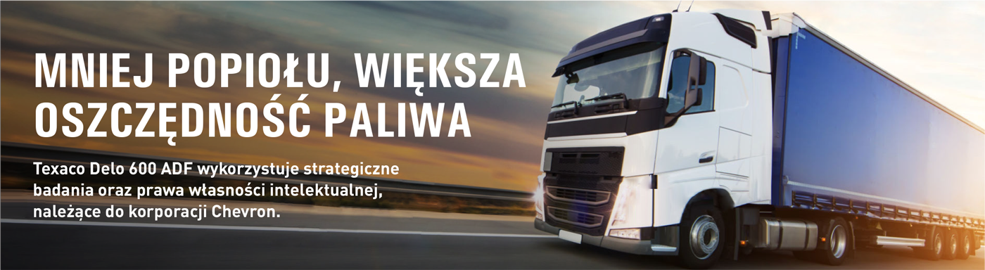 Texaco Delo 600 ADF - olej silnikowy o bardzo niskiej zawartości popiołu